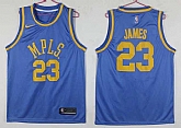 Lakers 23 Lebron James Blue MPLS. Throwback Nike Swingman Stitched NBA Jersey,baseball caps,new era cap wholesale,wholesale hats